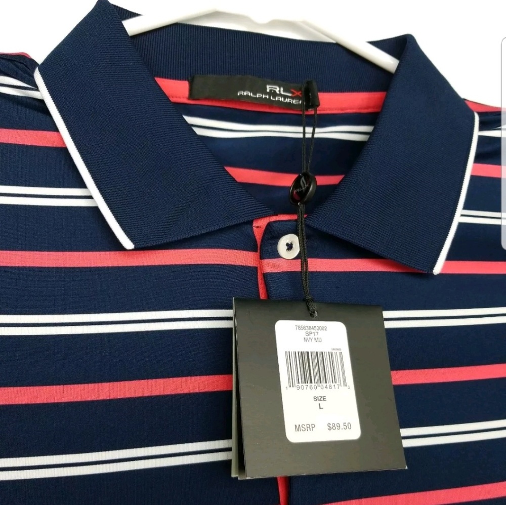 Ralph Lauren X Men's Large Polo Shirt Striped (D) - Picture 5 of 6